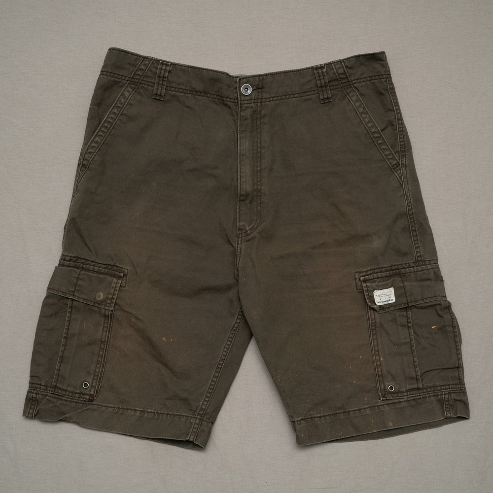 Vintage Y2k 2000s Levis Baggy Cotton Cargo Shorts Brown Loose Fit Mens 39